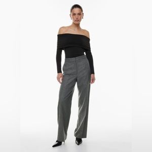NWT Aritzia Wilfred Alayna Pant - (City Cashmere Wool fabric)